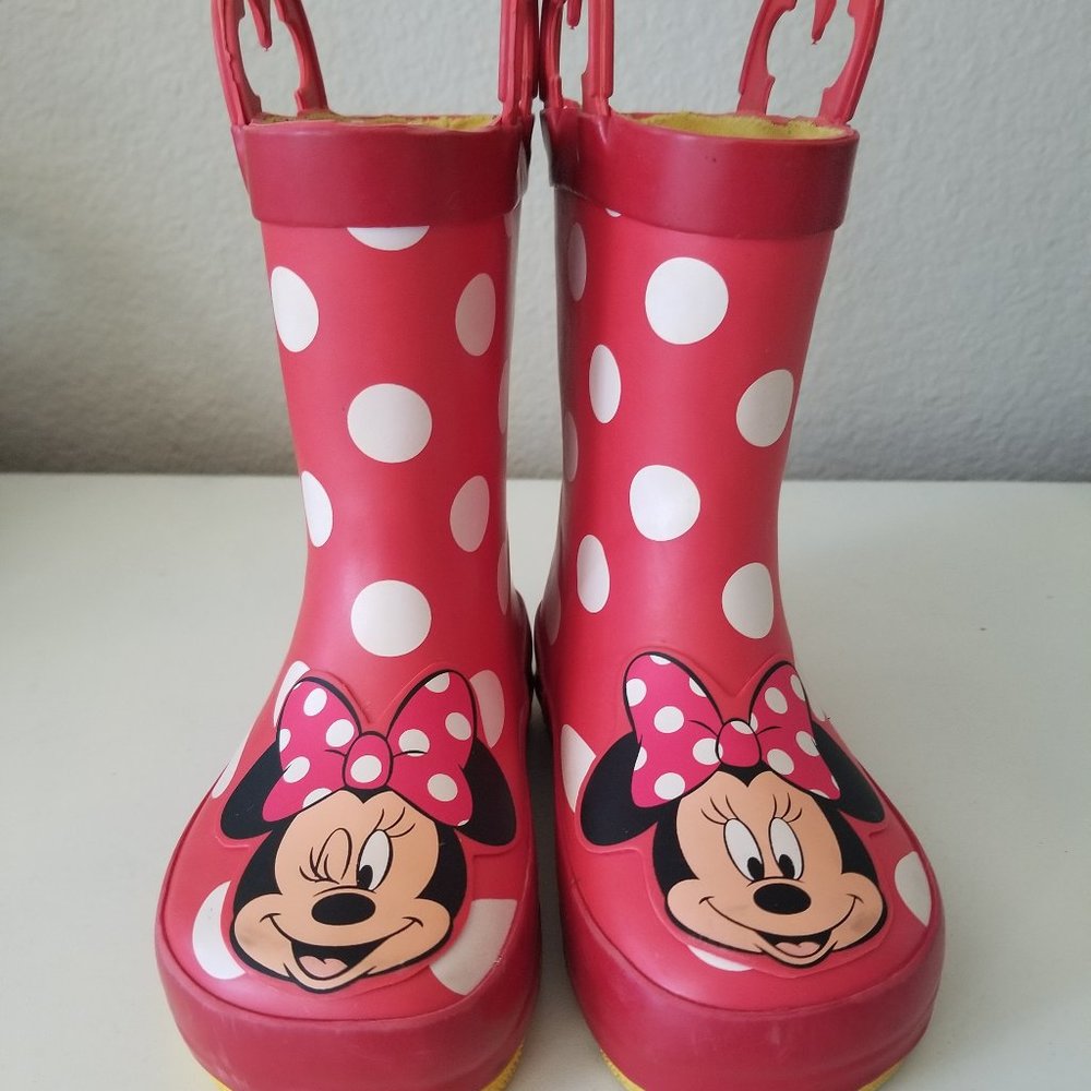 Disney Minnie Mouse Western Chief Rubber Rain toddler boots